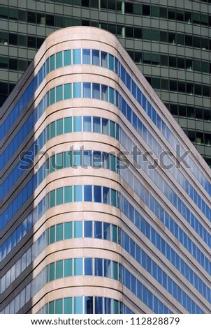 PARIS - JULY 30: Office building in La Defense on July 30, 2012 in Paris, France. In La Defense each building has specific features and not similar on others.