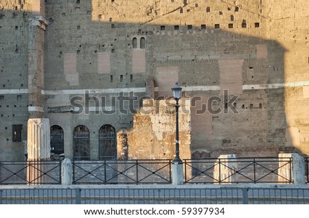 The Forum of Augustus is one of the Imperial forums of Rome, Italia.