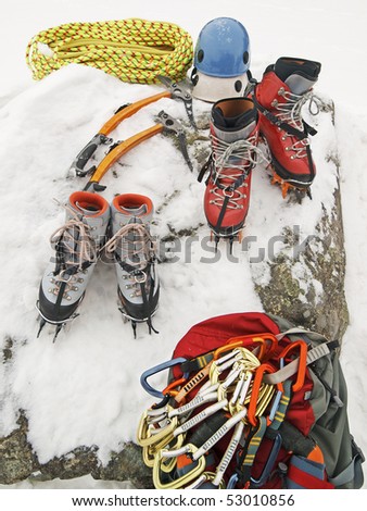 Ice climbing gear