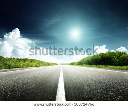 Road In Forest