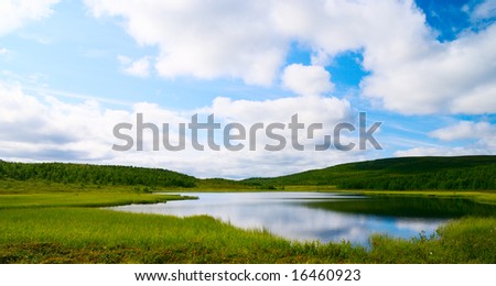 north mountain lake and tundra
