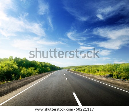 road in Russian mountains road in Russian mountains