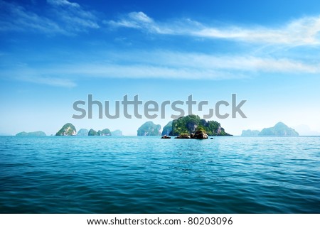 island in Andaman sea Thailand