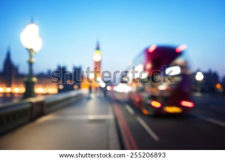 bokeh of Big Ben and Westminster Bridge London bokeh of Big Ben and Westminster Bridge London