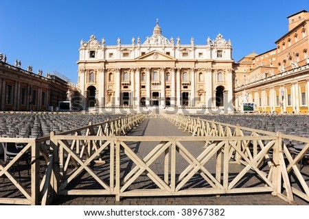 Saint Peter\'s Basilica in the Vatican city
