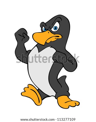 angry penguin