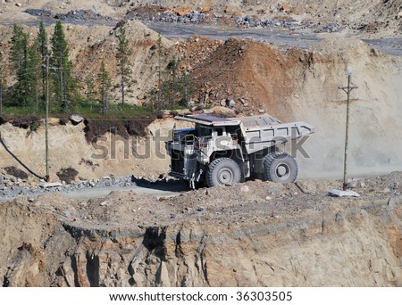 Open-pit Mine with Dump Truck