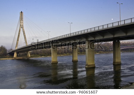 new bridge in Warsaw, Poland