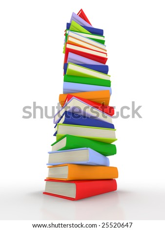 clip art book stack. stock photo : Colorful Book