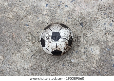 Old soccer ball,old football