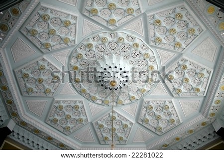 mosque interior ceiling