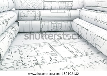 Image of several drawings for the project engineer jobs/Project drawings