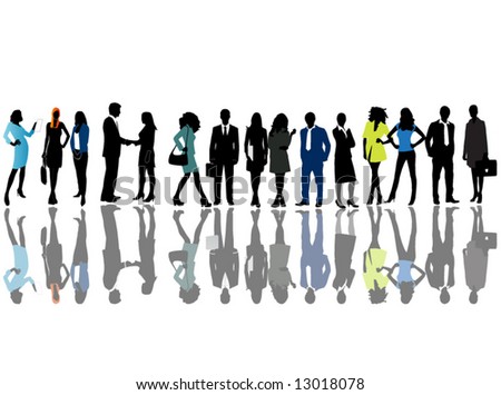 Illustration Of People And Shadows - 13018078 : Shutterstock