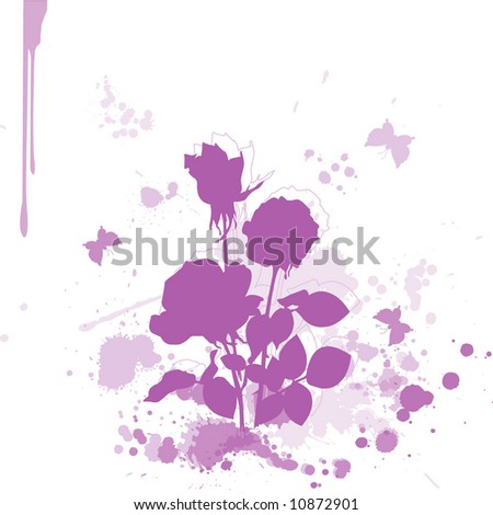 A Vector Floral Painting - 10872901 : Shutterstock