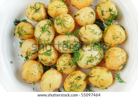 boiled potatoes