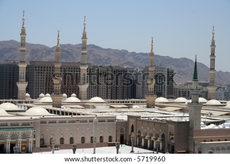 Holy mosque of Meddina in Saudi Arabia