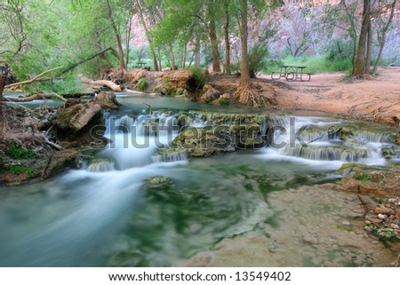 stock photo : Campgrounds in