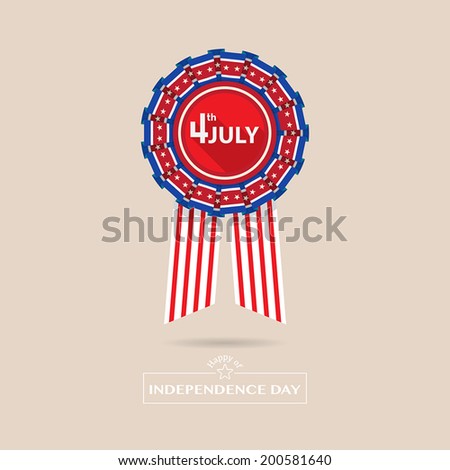 4th of july independence day badge v1