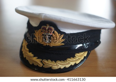 Royal Naval Officers Cap (HMS Protector)