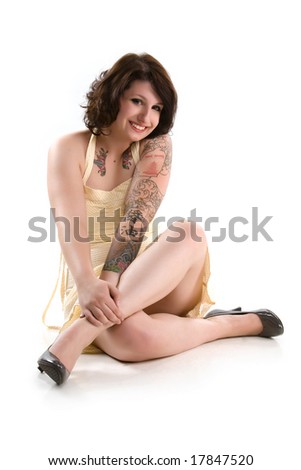 punk girl with tattoos in punk girl with tattoos in