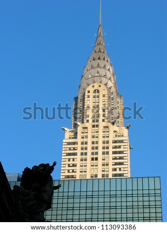 NEW YORK - AUGUST 20: The Chrysler building, pictured on August 20 2012 in New York,was the world\'s tallest building before the Empire State and is still the tallest brick building in the world