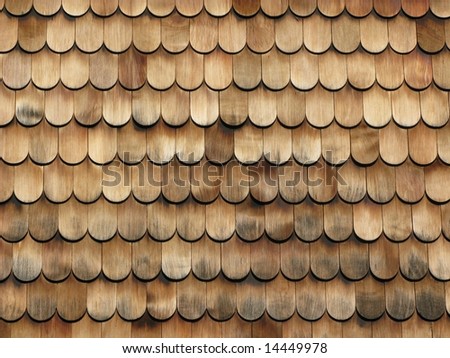 Brown wooden tiles