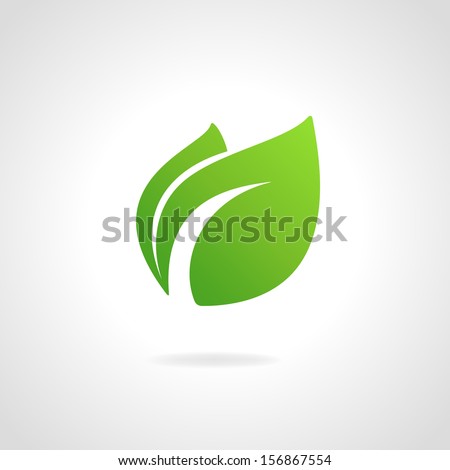 Eco icon green leaf vector illustration isolated Eco icon green leaf vector illustration isolated