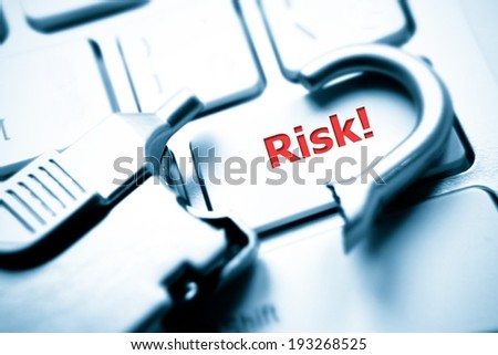 broken security lock on computer keyboard - risk issue