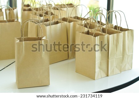 using paper bags instead of plastic bags