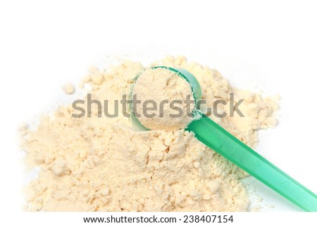 powder milk with spoon