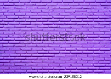 large purple brick wall
