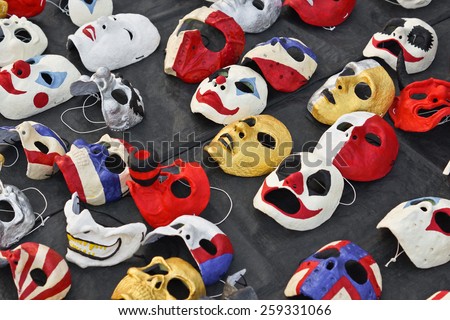 different types of masks