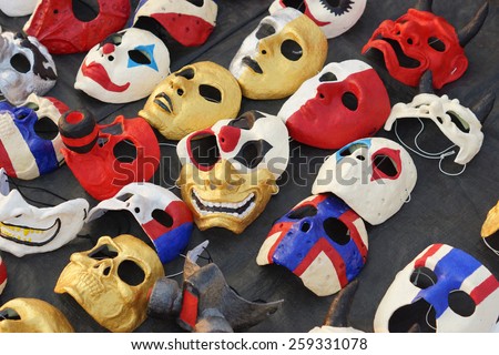 different types of masks