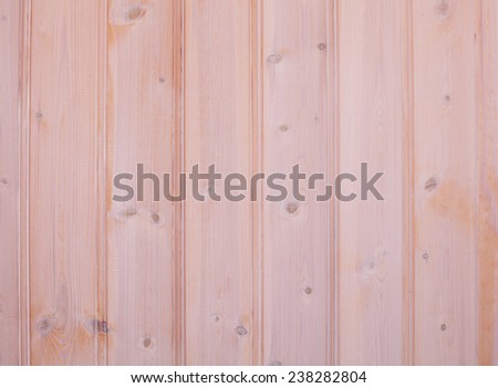 Wall with coated wood paneling