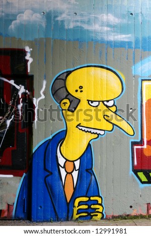 burns graffiti