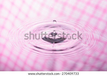 pastel flower pattern of water reflection and water drop for background