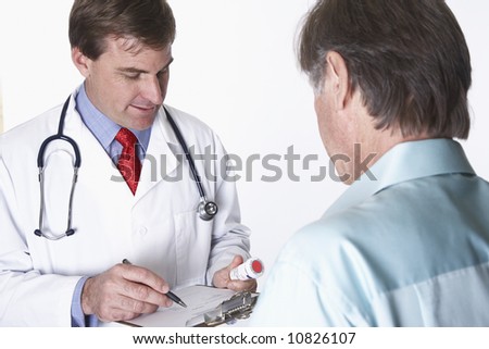 talking to patient