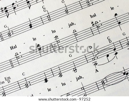 sheet of music (traditional hymn)
