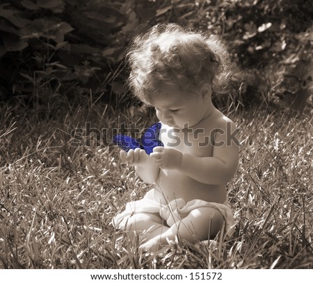 black and white photography baby. stock photo : lack and white