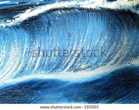 ocean wave oil painting texture