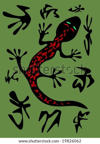Salamander in camouflage