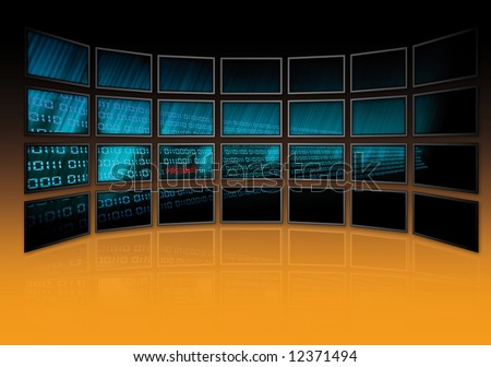 Binary Code on tv screens