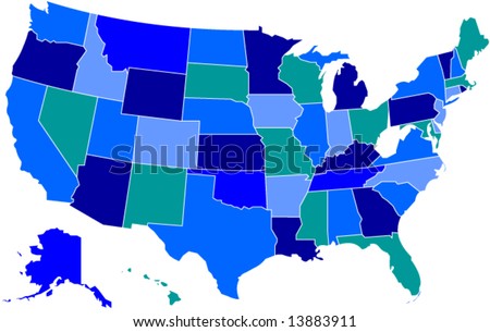 map of us states and capitals. map of the united states