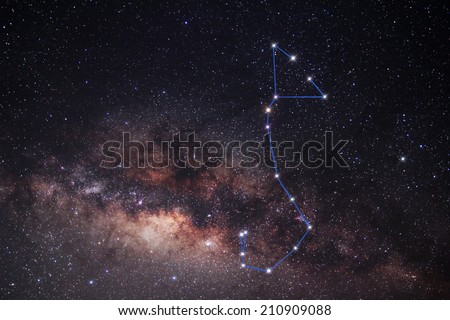 Scorpius constellation The stars in the Milky Way