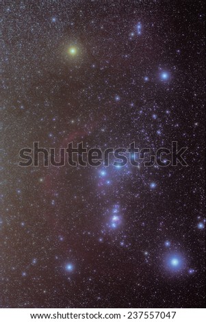 Orion Constellations of the most beautiful in the winter.