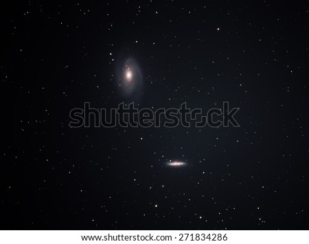M81 and M82 , The galaxy\'s large size and relatively high brightness also make it a popular target.