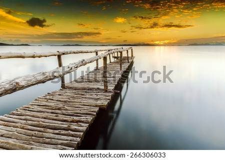 Un-know Jetty is the wooden jetty (pier), stretching almost 50 meter out to sea from the mangrove of Phuket Island.