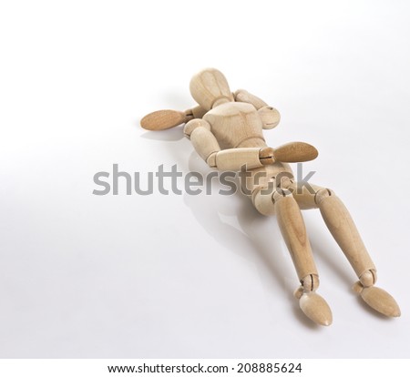 Wooden dummy is relaxing