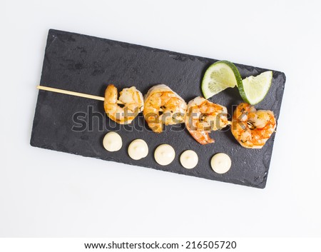 Boiled shrimp in japan style