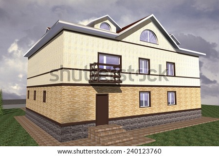Modern cottage in a traditional classical style